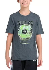 Boys 8-20 Short Sleeve Soccer Drip Heather T-Shirt
