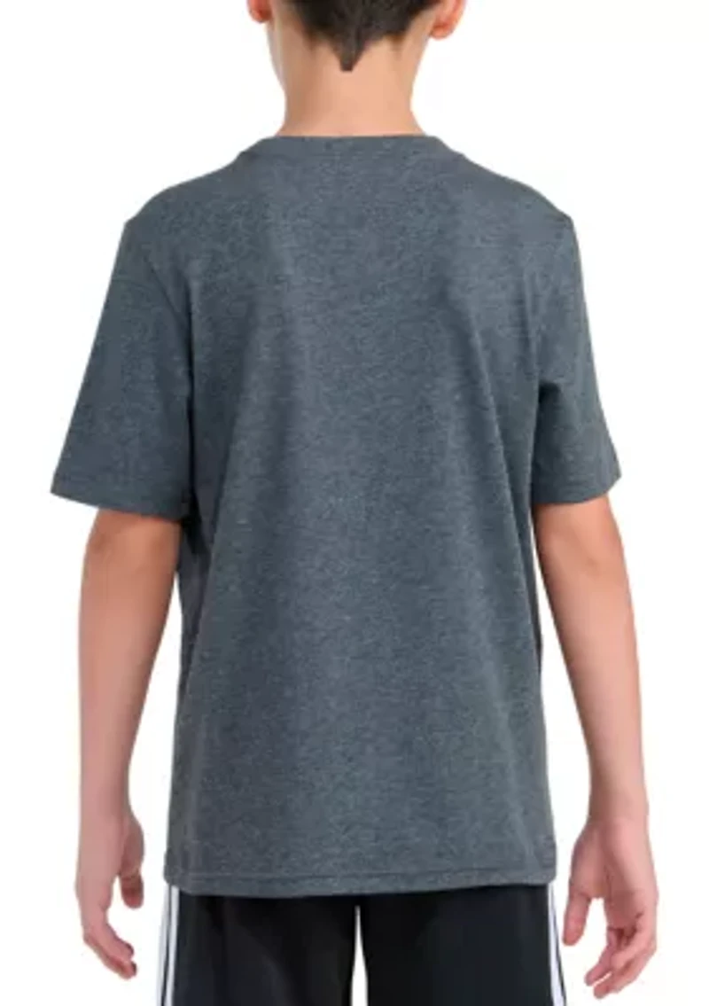 Boys 8-20 Short Sleeve Soccer Drip Heather T-Shirt