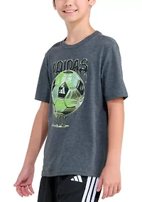 Boys 8-20 Short Sleeve Soccer Drip Heather T-Shirt