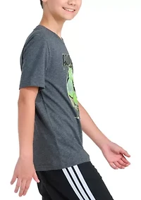 Boys 8-20 Short Sleeve Soccer Drip Heather T-Shirt