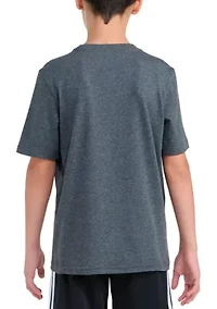 Boys 8-20 Short Sleeve Soccer Drip Heather T-Shirt