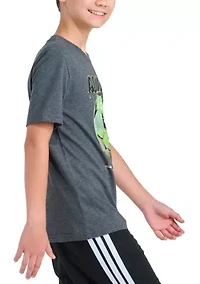 Boys 8-20 Short Sleeve Soccer Drip Heather T-Shirt