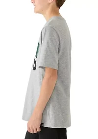 Boys 8-10 Short Sleeve Soccer Motion Heather One Piece Bodysuit