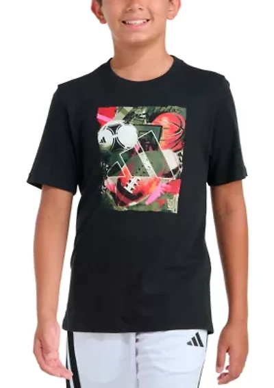 Boys 8-20 Short Sleeve Multisport Collage T-Shirt