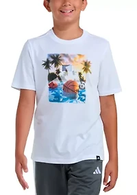 Boys 8-20 Short Sleeve Photoreal Pool Tee