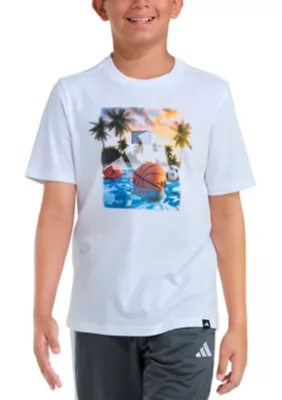 Boys 8-20 Short Sleeve Photoreal Pool T-Shirt