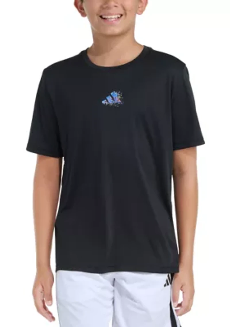 Boys 8-20 Short Sleeve Spray Gradient Poly Graphic T-Shirt