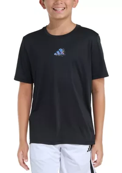 Boys 8-20 Short Sleeve Spray Gradient Poly Graphic T-Shirt