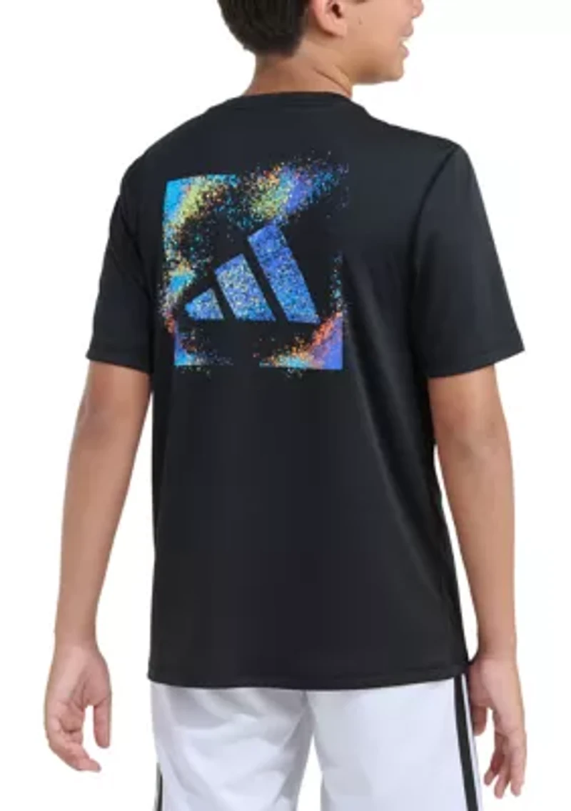 Boys 8-20 Short Sleeve Spray Gradient Poly Graphic T-Shirt