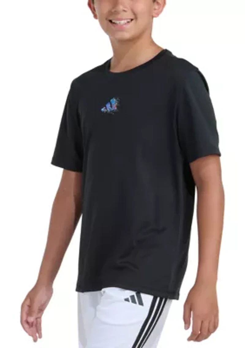 Boys 8-20 Short Sleeve Spray Gradient Poly Graphic T-Shirt