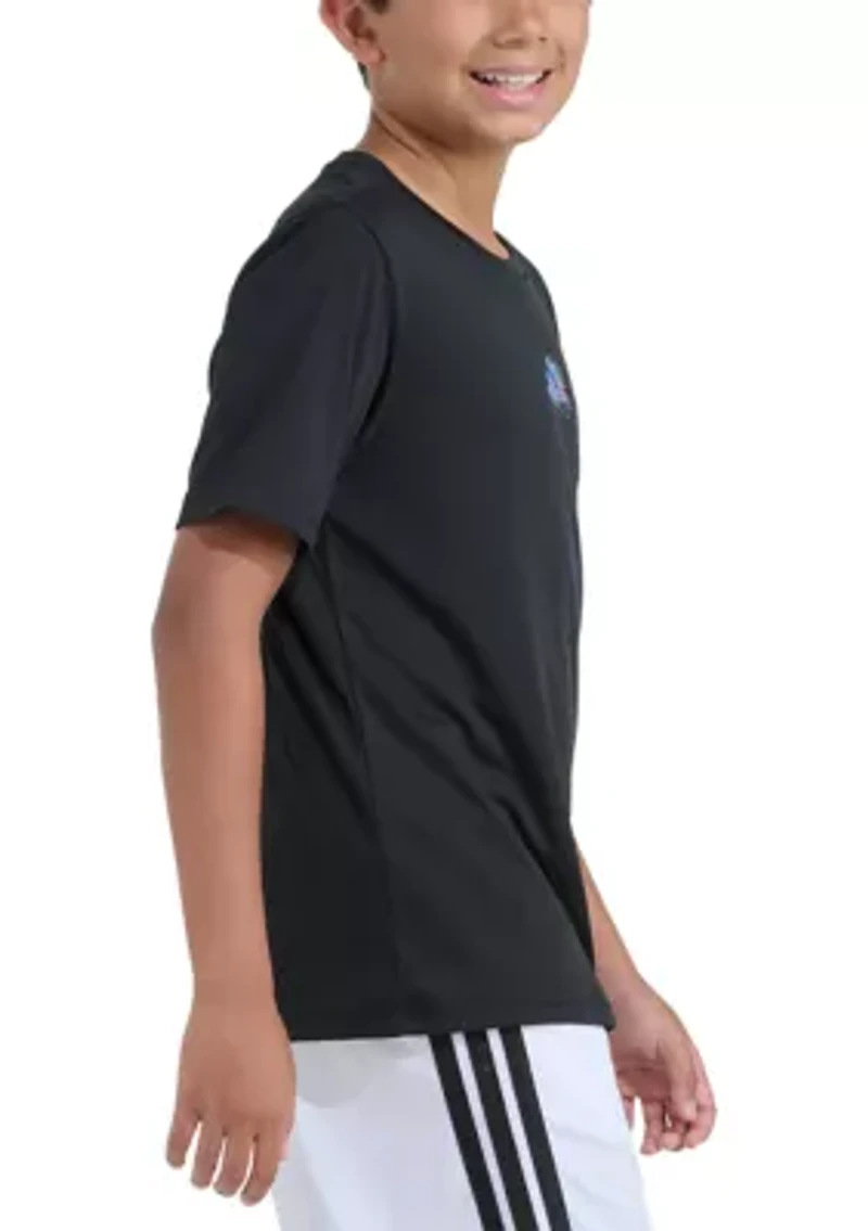 Boys 8-20 Short Sleeve Spray Gradient Poly Graphic T-Shirt