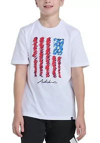 Boys 8-20 Short Sleeve USA Flag Tee
