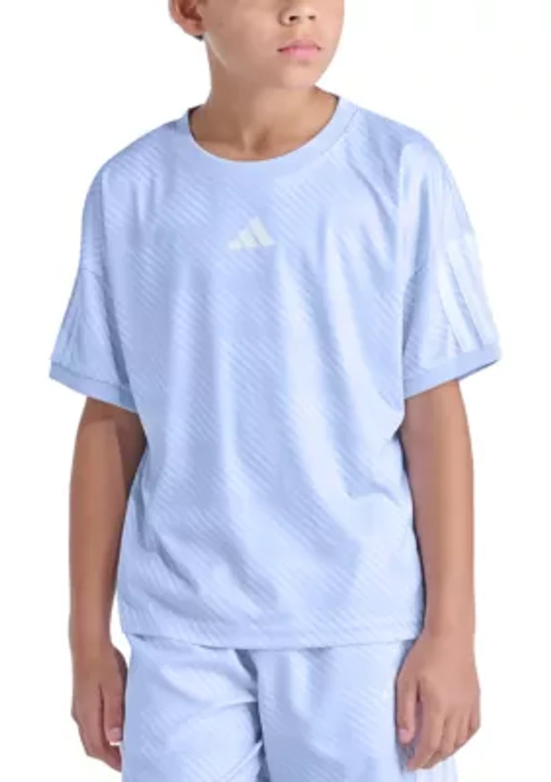 Short Sleeve Printed World Soccer Top