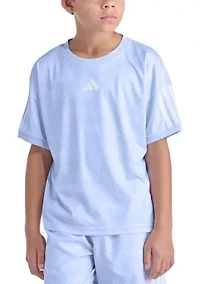 Short Sleeve Printed World Soccer Top