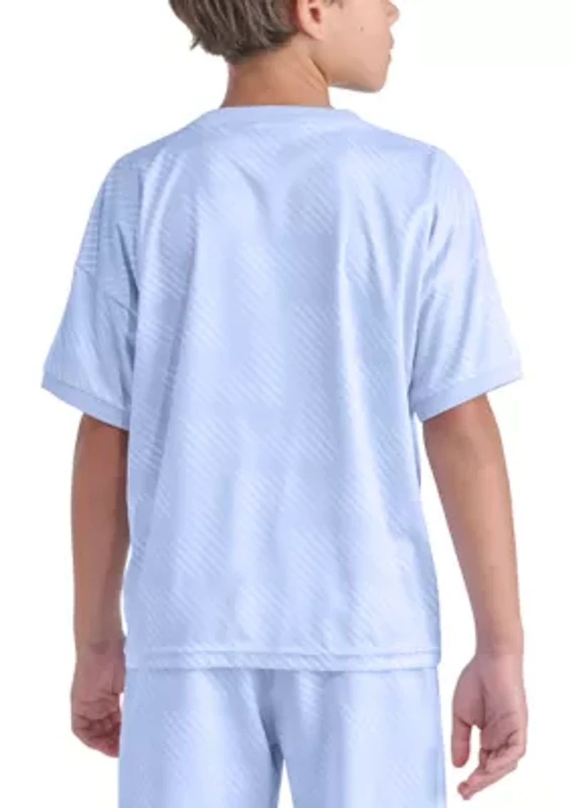 Short Sleeve Printed World Soccer Top