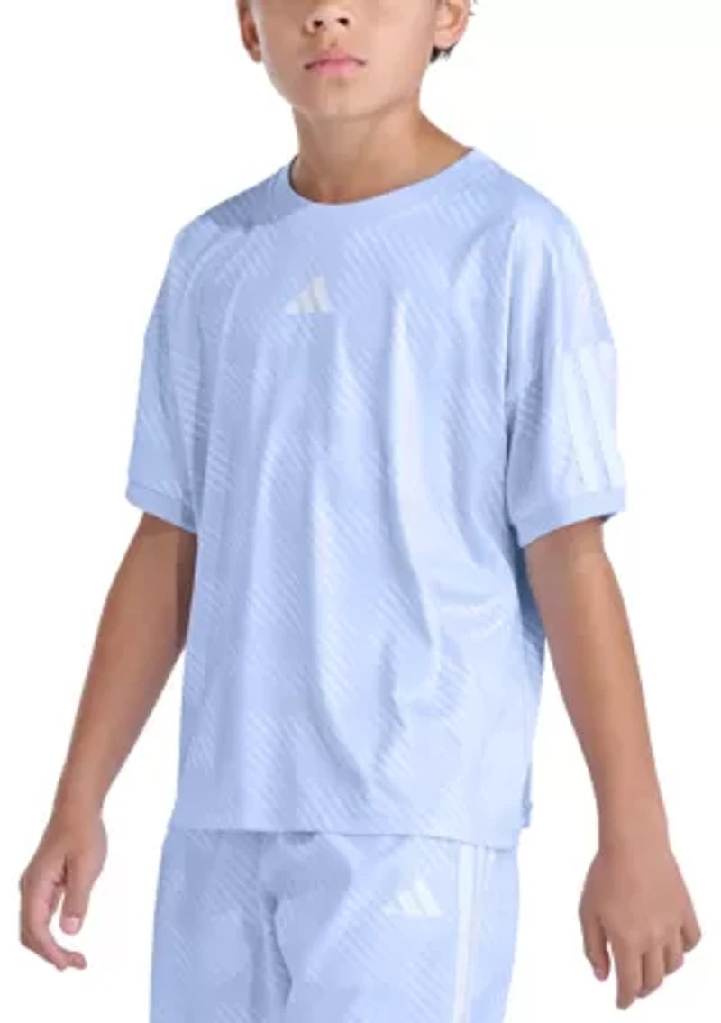 Short Sleeve Printed World Soccer Top