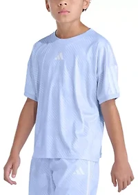 Short Sleeve Printed World Soccer Top