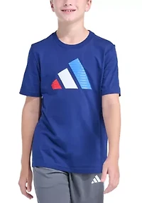 Boys 8-20 Short Sleeve Nations 3-Bar Logo Tee