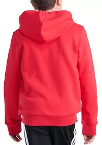 Boys 8-20 Long Sleeve 3-Bar Mesh Graphic Logo Hooded Pullover