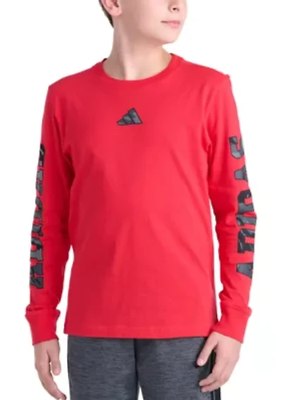 Boys 8-20 Long Sleeve Camo Lineage T-Shirt