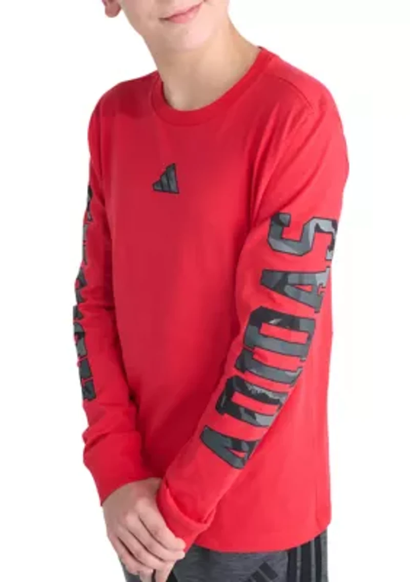 Boys 8-20 Long Sleeve Camo Lineage T-Shirt
