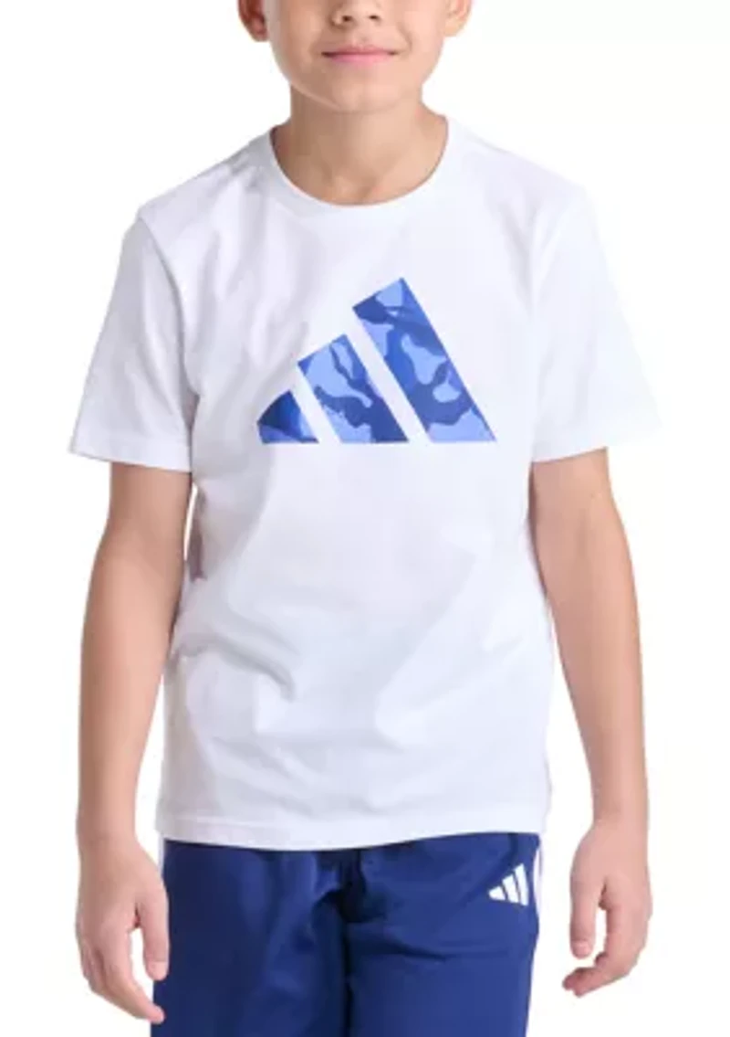 Boys 8-20 Short Sleeve Sportswear Camo Logo Graphic T-Shirt