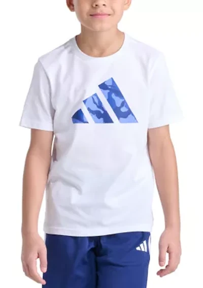 Boys 8-20 Short Sleeve Sportswear Camo Logo Graphic T-Shirt