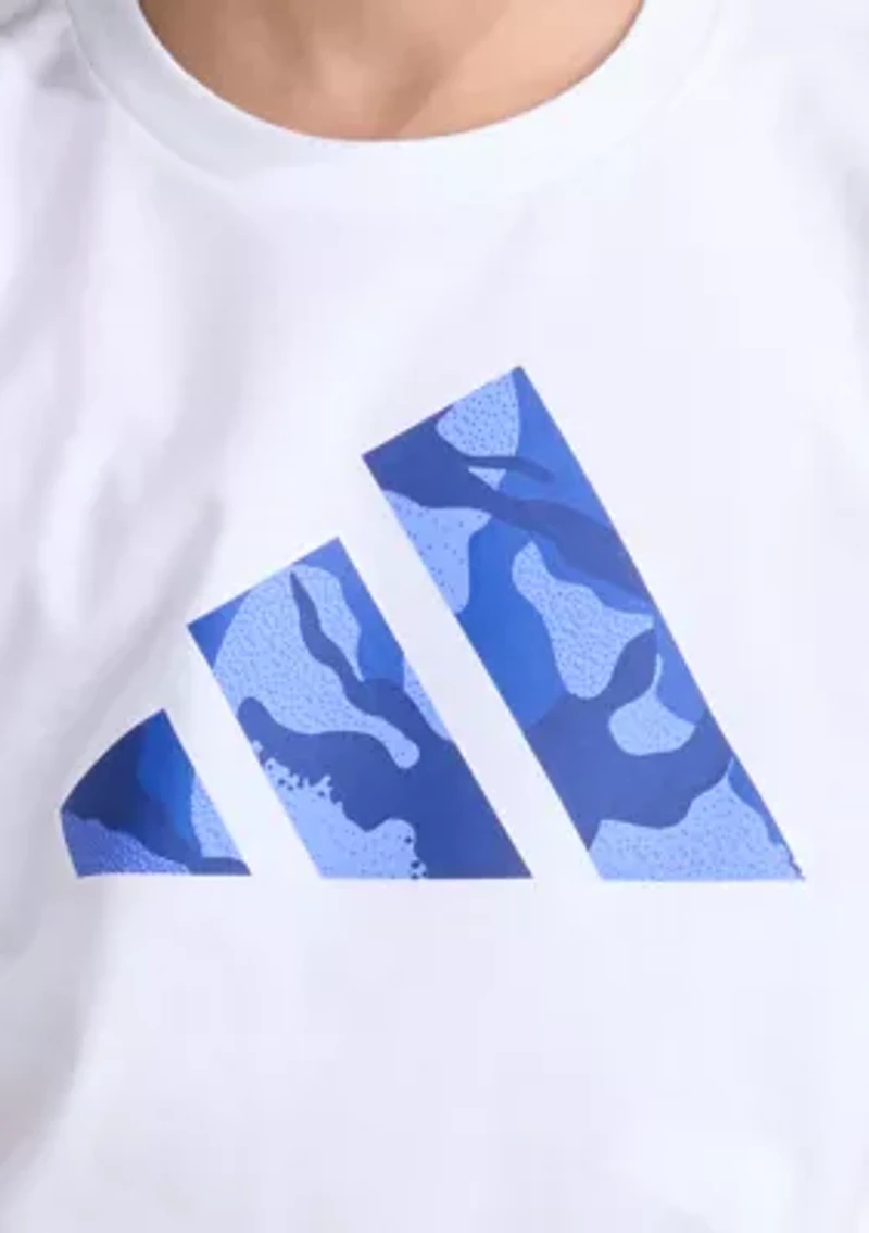 Boys 8-20 Short Sleeve Sportswear Camo Logo Graphic T-Shirt