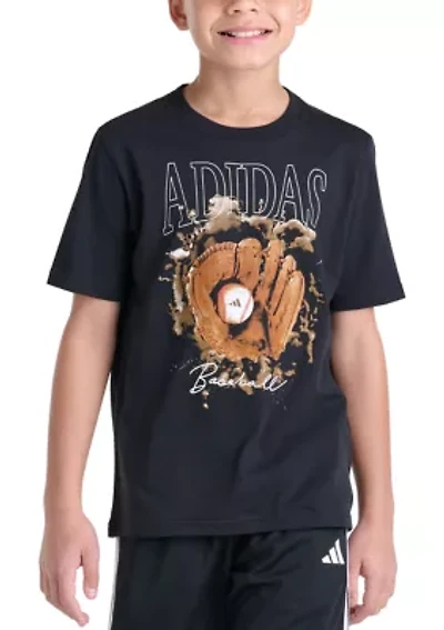 Boys 8-20 Short Sleeve Photoreal Baseball Glove Graphic T-Shirt