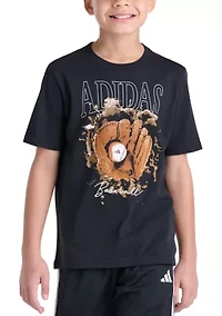 Boys 8-20 Short Sleeve Photoreal Baseball Glove Graphic T-Shirt