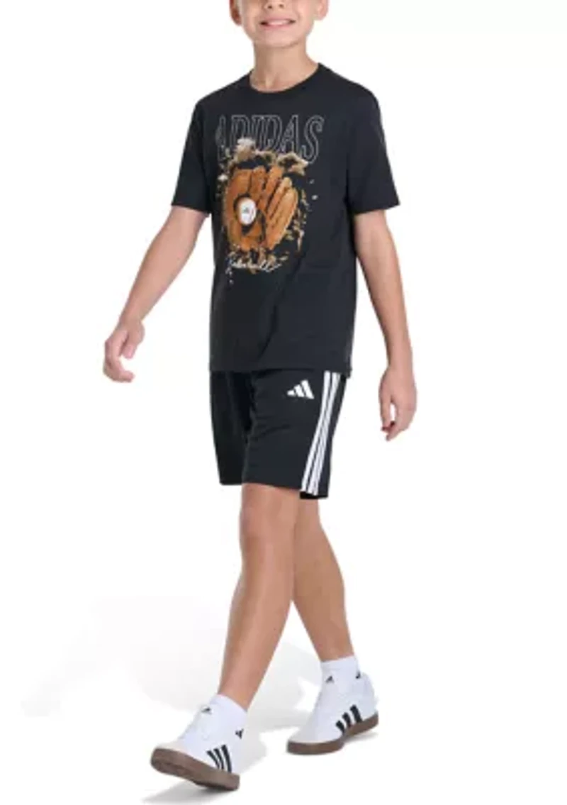 Boys 8-20 Short Sleeve Photoreal Baseball Glove Graphic T-Shirt