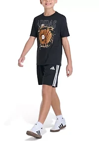 Boys 8-20 Short Sleeve Photoreal Baseball Glove Graphic T-Shirt
