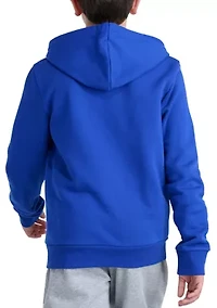 Boys 8-20 Long Sleeve Graphic Fleece Hooded Pullover