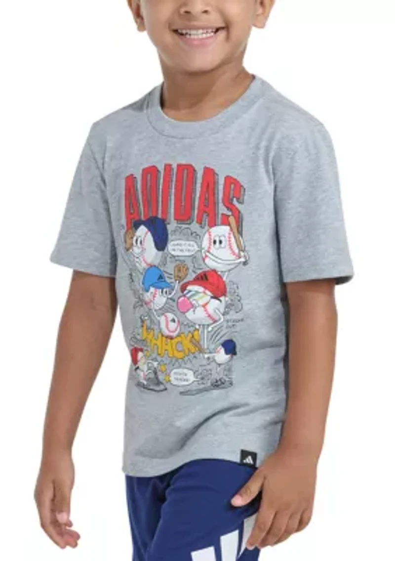 Boys 4-7 Graphic Heather T-Shirt