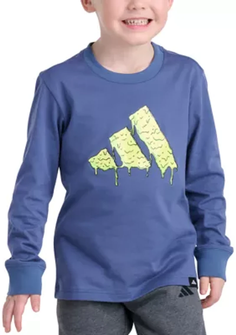 Boys 4-7 Long Sleeve Doodle Graphic T-Shirt