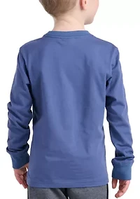 Boys 4-7 Long Sleeve Doodle Graphic T-Shirt