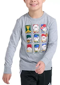 Boys 4-7 Long Sleeve Sport Graphic Heather T-Shirt
