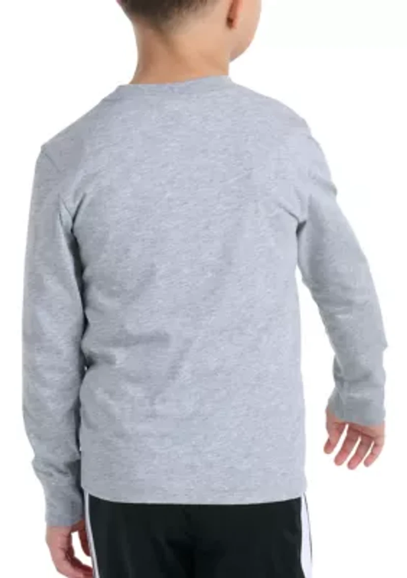 Boys 4-7 Long Sleeve Sport Graphic Heather T-Shirt