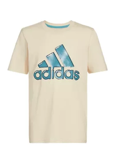Boys 4-7 Short Sleeve Sportswear Logo Graphic Bubble T-Shirt