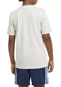 Boys 4-7 Short Sleeve Sportswear Logo Graphic Bubble T-Shirt