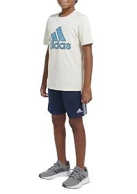 Boys 4-7 Short Sleeve Sportswear Logo Graphic Bubble T-Shirt