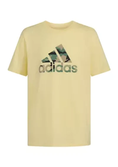 Boys 8-20 Short Sleeve France Camo Logo Graphic T-Shirt