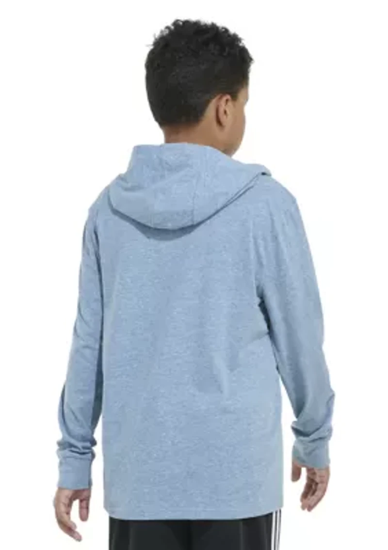 Boys 8-20 Hooded Long Sleeve Graphic T-Shirt - Extended Sizing