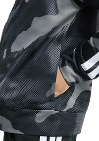 Boys 8-20 Two Piece Printed Camo Jacket & Joggers Set