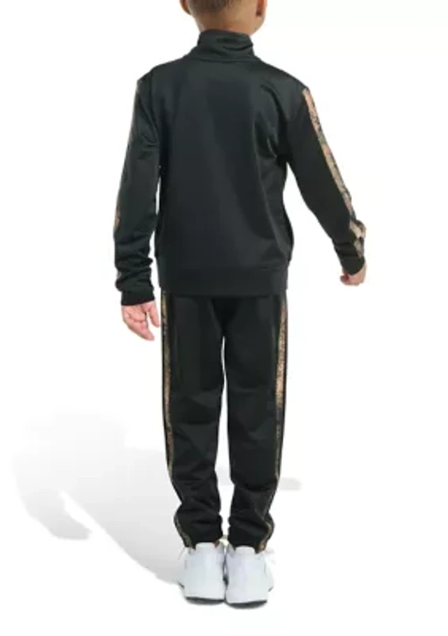 Adidas Boys 4-7 Piece Camo Stripe Jacket and Jogger Set at