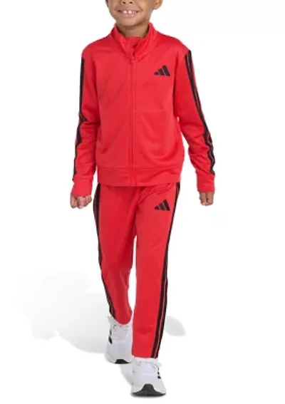 Boys 4-7 2-Piece Long Sleeve 3-Stripes Jacket and Pants Event Set