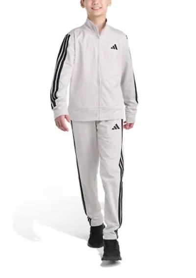 Boys 8-20 2-Piece Long Sleeve 3-Stripes Jacket and Pants Event Set