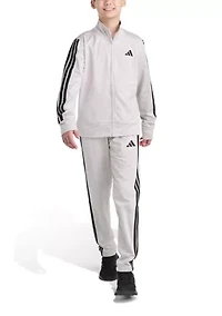 Boys 8-20 2-Piece Long Sleeve 3-Stripes Jacket and Pants Event Set