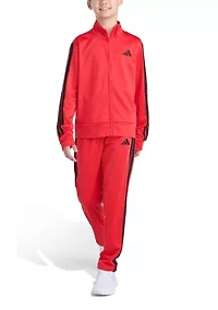 Boys 8-20 2-Piece Long Sleeve 3-Stripes Jacket and Pants Event Set