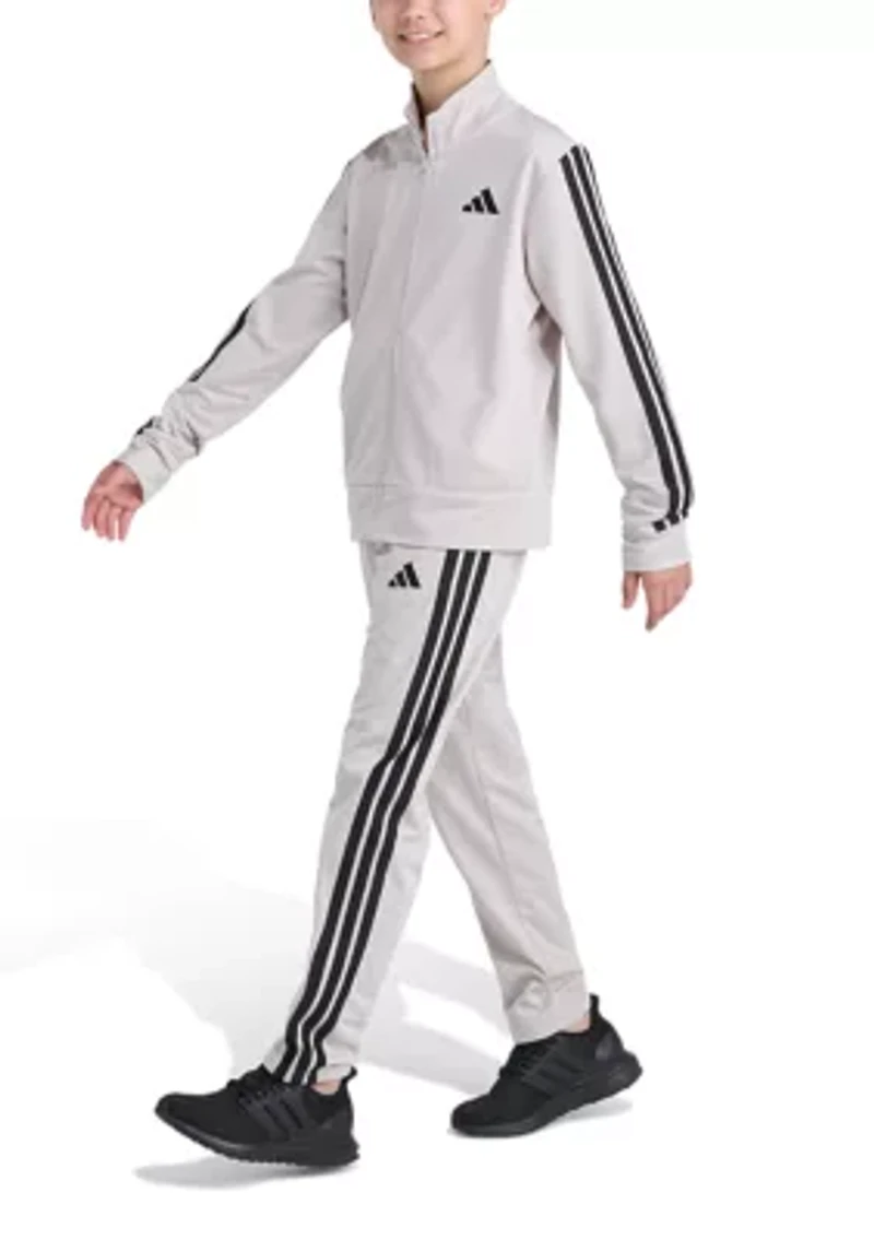 Boys 8-20 2-Piece Long Sleeve 3-Stripes Jacket and Pants Event Set
